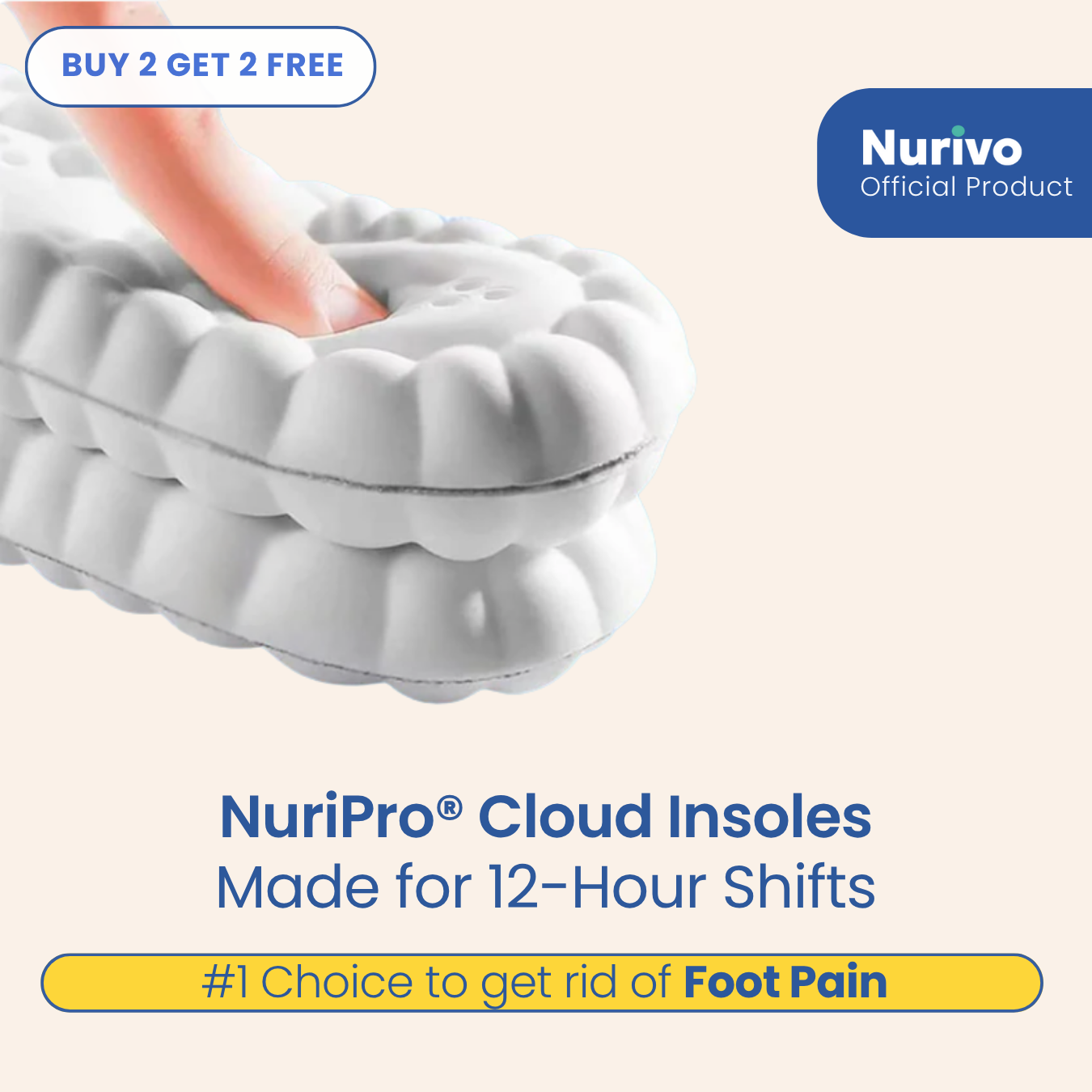 NuriPro© Cloud Insoles